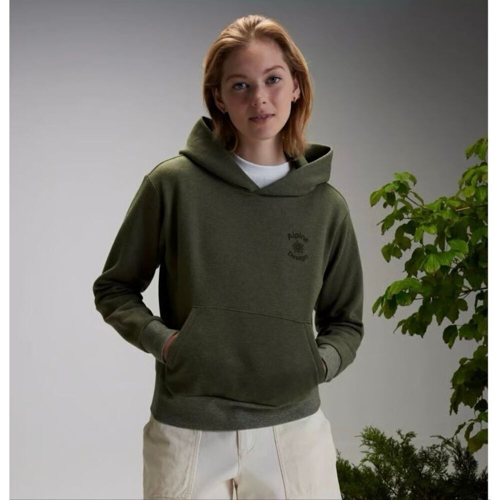 Alpine Design Green Women’s Hoodie Sweatshirt Size Medium New